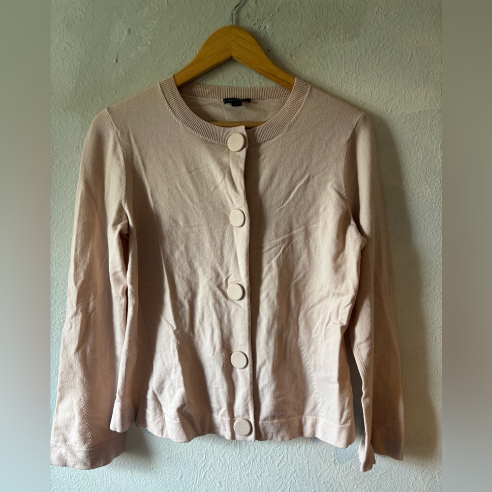 Lafayette 148 Blush Button-Up Cardigan size S